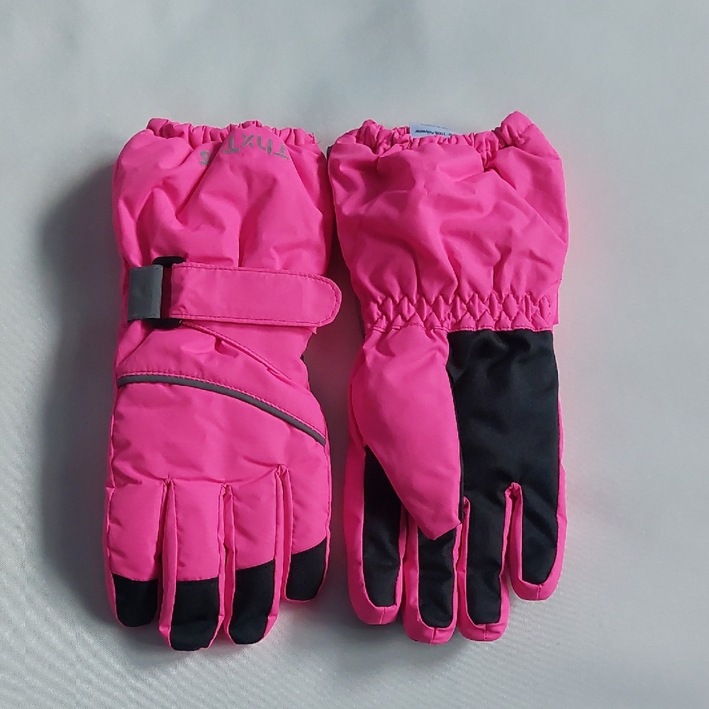 ThxToms Warm Gloves Winter Waterproof‎  Snow  Girls M 7-10 Years